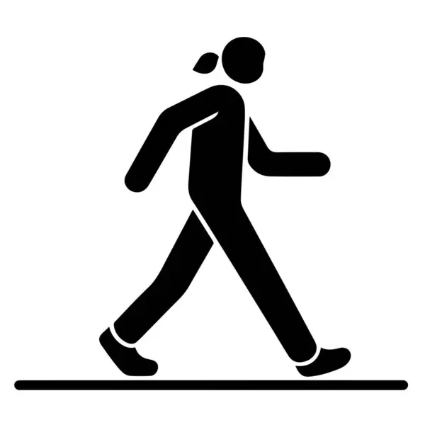 yayalar simgesi beyaz arka plan üzerinde