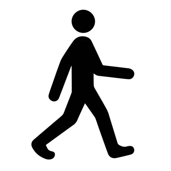 yayalar simgesi beyaz arka plan üzerinde