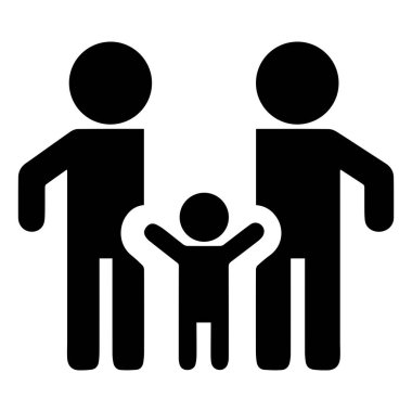 Beyaz arkaplanda ev aile simgesi