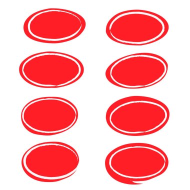 Çalışmalarınızı süslemek ve metin eklemek için kırmızı fırça çerçevesi.