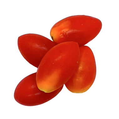 Beyaz arkaplanda kırmızı domates izole