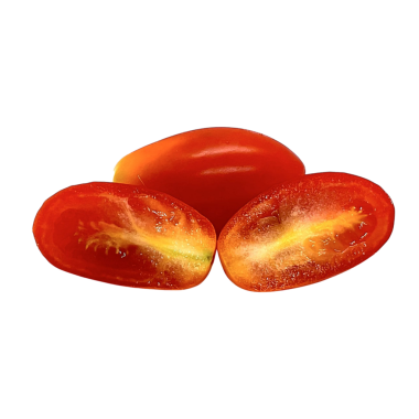 Beyaz arkaplanda kırmızı domates izole