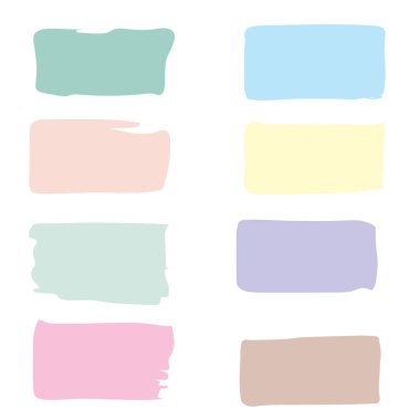 Renkli ve beyaz çerçeveler dizisi