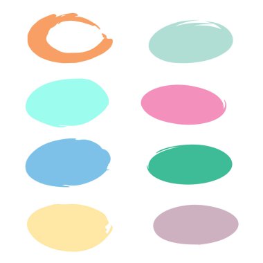 Renkli ve beyaz çerçeveler dizisi