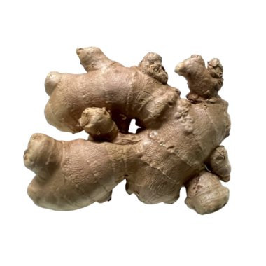 Beyaz arkaplanda zencefil izole