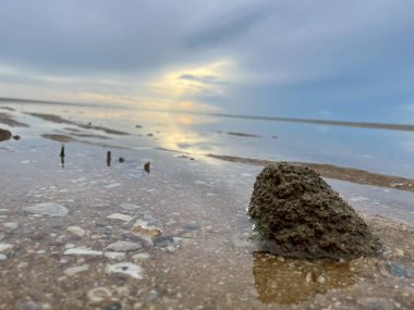 Sabah deniz ve kumsal.