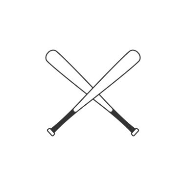 beysbol çubuğu logo tasarım vektörü