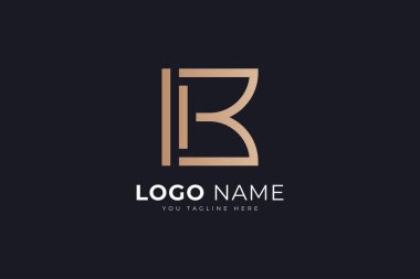 Harf I B Modern Monogram Logosu