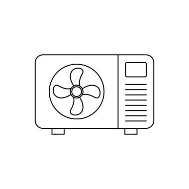 Açık hava birim simgesi satır biçimi simgesi, beyaz arkaplanda izole. vektör EPS 10