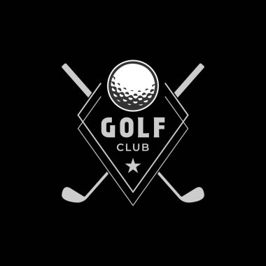 Golf logosu şablonu. spor logosu
