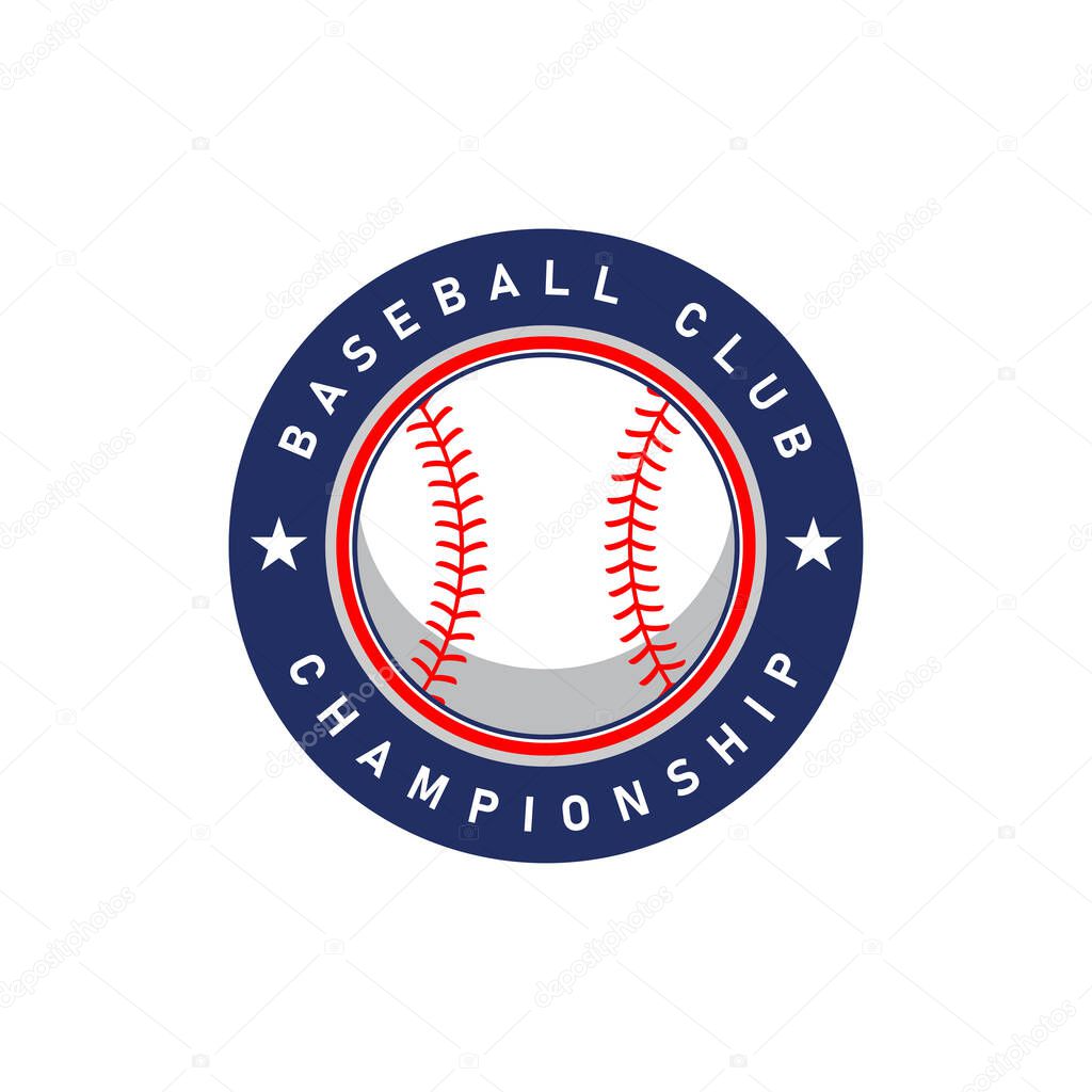Baseball logo vector design template