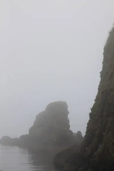 İskoçya, Dunottar 'da buzlu kayalar