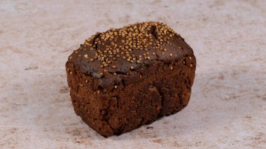 çikolata parçacıklı ekmek, yemek arkaplanı