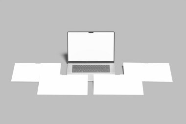 Laptop Ekran Web Sitesi Boş Model