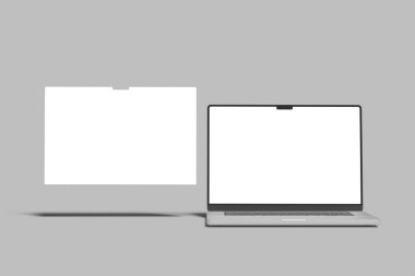 Laptop Ekran Web Sitesi Boş Model