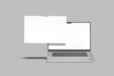 Laptop Ekran Web Sitesi Boş Model