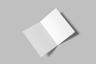 A5 Çift Katlı Broşür Boş Model