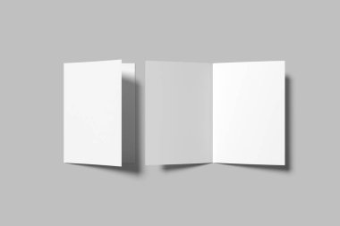 A5 Çift Katlı Broşür Boş Model