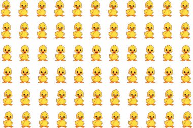 Hareketli Düz Çizgi Film Vektörü ile Kusursuz Sevimli Quokka Deseni