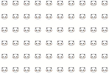 Mutlu Panda Seamless Modeli yüzler