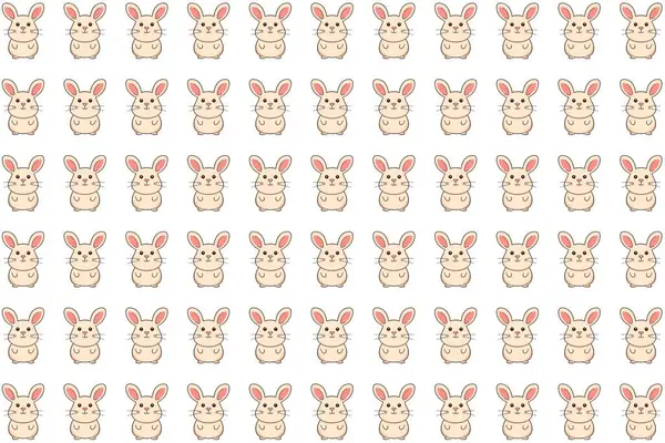 Temiz yeşil arka planda sevimli çizgi film tarzı piliçlerin yer aldığı neşeli ve sade bir vektör deseni. Bahar tasarımları, Paskalya temaları, çocuk ürünleri ve eğlenceli baskılar için mükemmel..