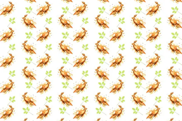 Suluboya Tavşancıklar Kusursuz Vektör Deseni. Temiz beyaz arka planda suluboya tarzı tavşanların olduğu yumuşak ve büyüleyici bir vektör deseni. Çocuk dekorasyonu, çocuk ürünleri, kumaş baskıları ve nazik dijital tasarımlar için mükemmel..