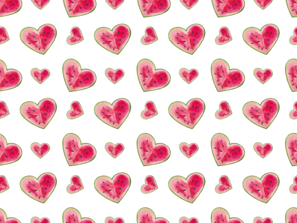 Kusursuz desen. Suluboya resim seti, karpuz, yapraklar. El yapımı karpuz parçaları ve dilimler, dizayn için ahşap şiş, kartpostal, menü.