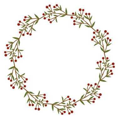 Yeşil yaz ve sonbahar yapraklarından oluşan izole edilmiş vektör çerçeveleri. Metin sınırı. Tasarım için düz klip sanatı