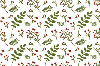 Renkli sonbahar yapraklarıyla kusursuz desen, turuncu kabaklar, sarı renkler. Sonbahar atmosferi. Beyaz arkaplana çizilmiş vektör illüstrasyon eli.