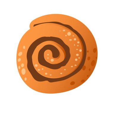 Tarçınlı çörek ve tatlı salyangoz çöreği. Tatlı pişirme. Tatlı un ürünleri. Beyaz arkaplanda hamur işi