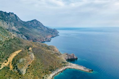 Girit manzaralarının rahatlama ve doğal güzelliği. Yüksek kalite fotoğraf