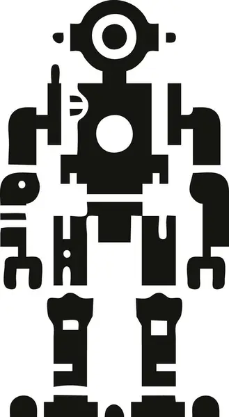 Robot simgesi vektör çizimi