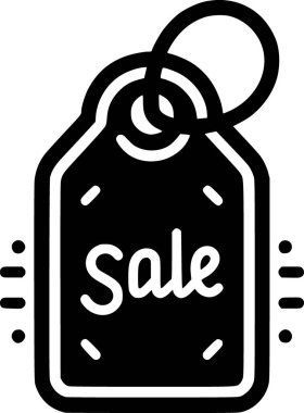 Temiz ve basit satır sanat tarzında siyah beyaz etiket simgesi