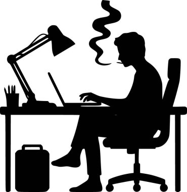 Masadaki dizüstü bilgisayarda yazan birinin silüeti, temiz ve teknolojik odaklı.