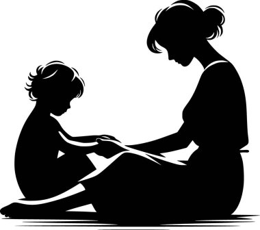 Anne ve çocuk el ele otururlar, güçlü bir duygusal bağ kurarlar.