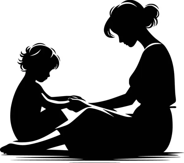 Anne ve çocuk el ele otururlar, güçlü bir duygusal bağ kurarlar.