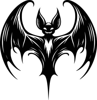 Cadılar Bayramı gökyüzünde uçan yarasa, renk ve dekor çizgisi