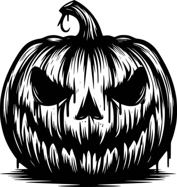 Şirin gülümseyen Cadılar Bayramı balkabağı çizgisi sanatı, çocukların eğlencesini boyamak için mükemmel.