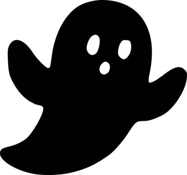 Cadılar Bayramı için basit hayalet karalama çizgisi