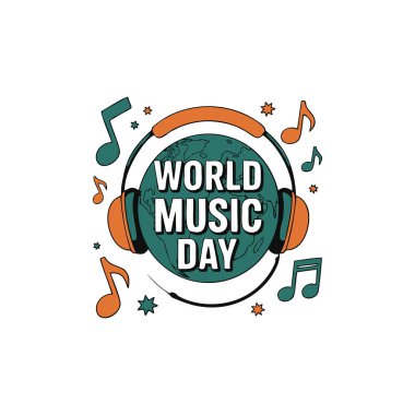 Dünya Müzik Günü Kartı Tasarımı