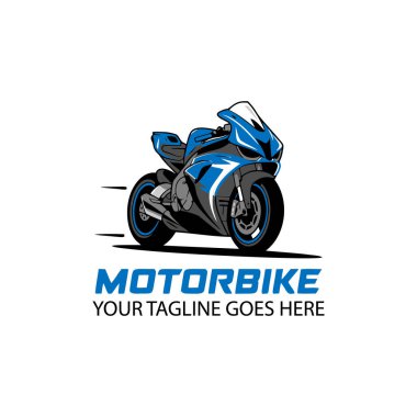 motosiklet logo tasarım vektör şablonu
