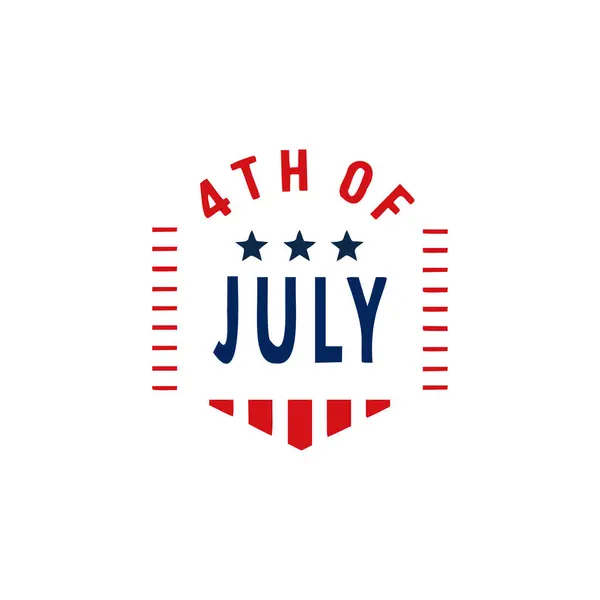 4 Temmuz 'un bağımsızlık günü kutlu olsun. vektör illüstrasyonu