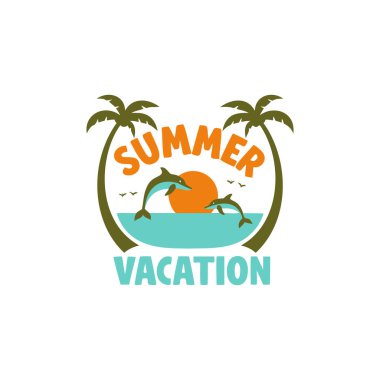 Yaz tatilleri vektör illüstrasyonu