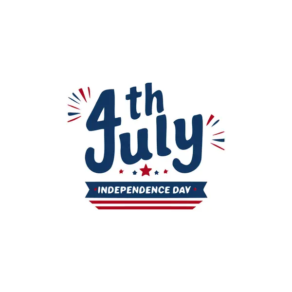Bağımsızlık Günü vektör çizimin kutlu olsun. 4 Temmuz..