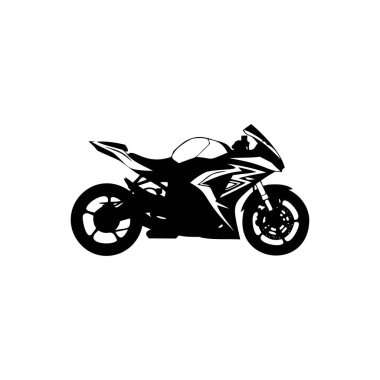 Motosiklet vektörü tasarım illüstrasyonu