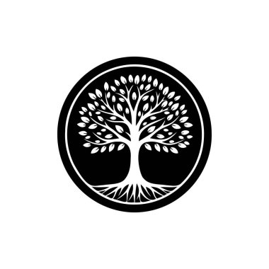 Ağaç vektörü illüstrasyon tasarımı