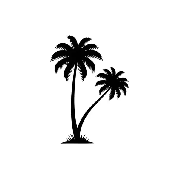 Palmiye ağaçlarının simgesi. Palmiye ağacı çizimi.