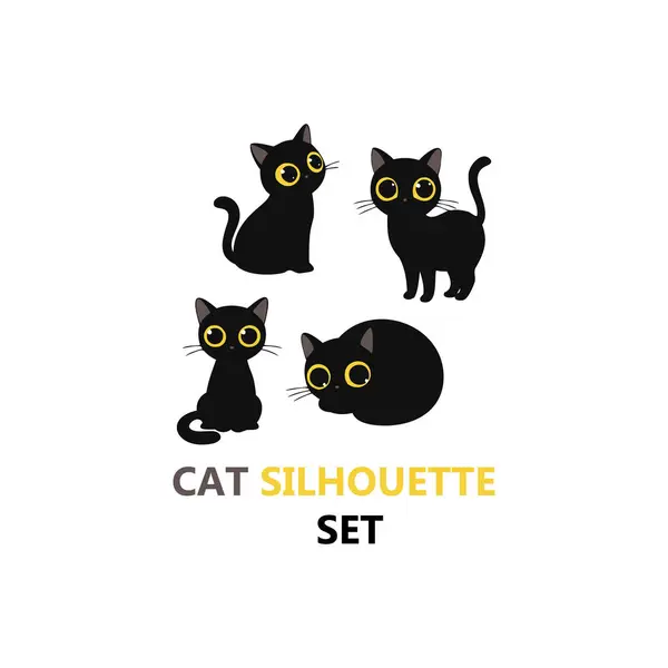 Kedi simgeler vektör kümesi