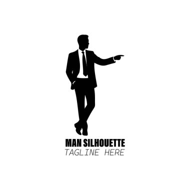 Bir cebin önünde duran iş adamı