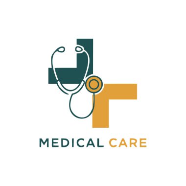 tıbbi logo simgesi vektör illüstrasyonu